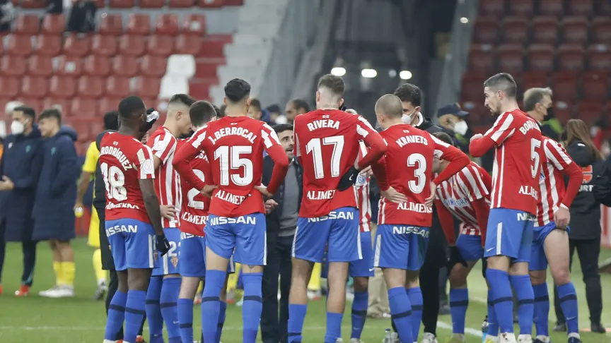 Jugadores del Sporting