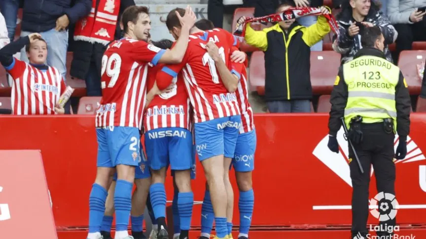 Celebración gol Sporting