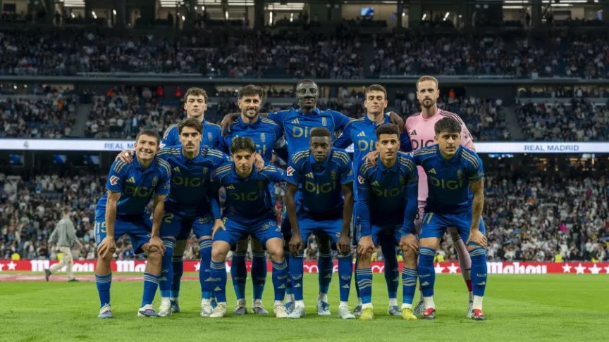 Once del Real Oviedo en el Bernabéu