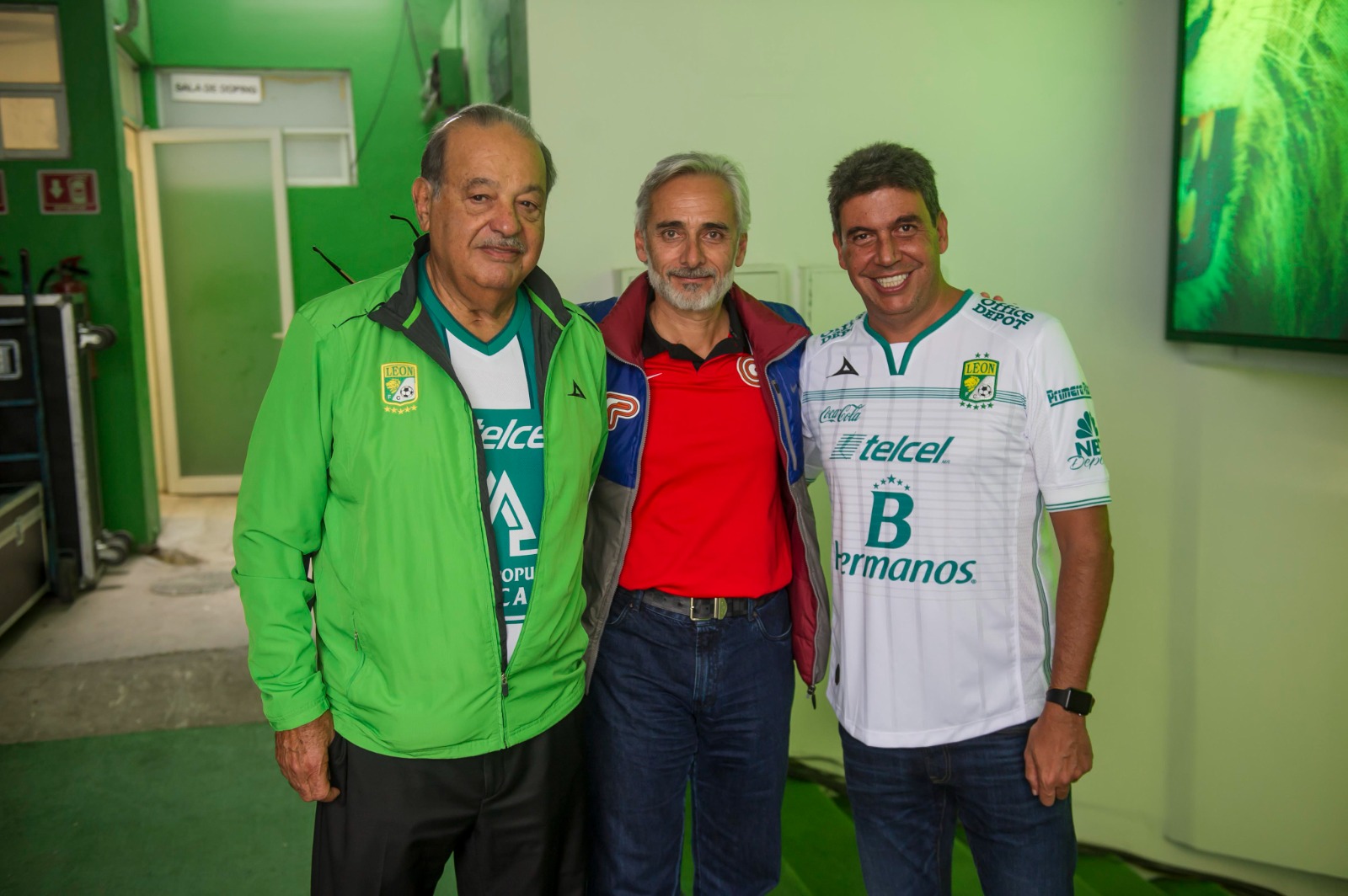 Carlos Slim, Jesús Martínez y Arturo Elías
