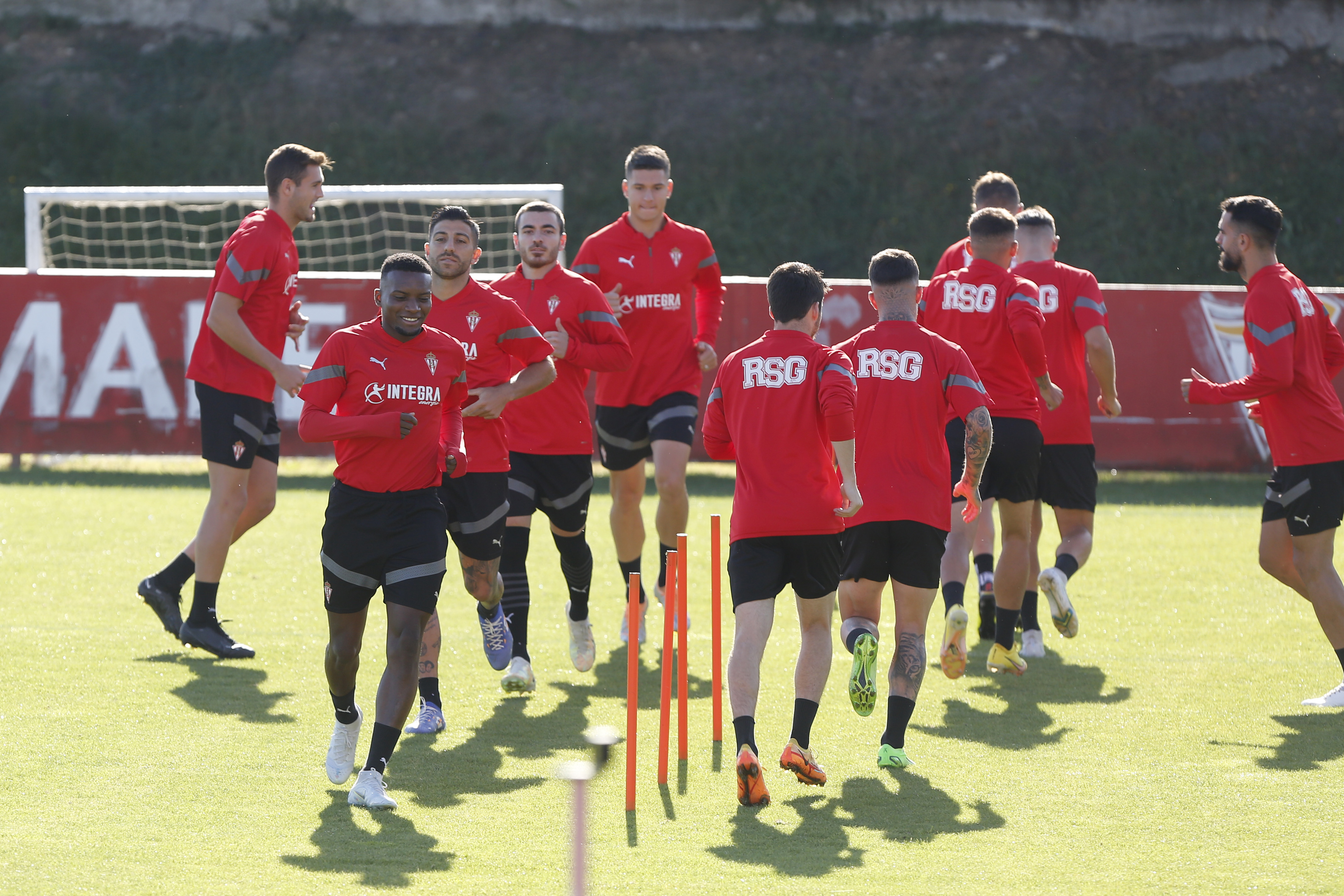 Entrenamiento del Sporting