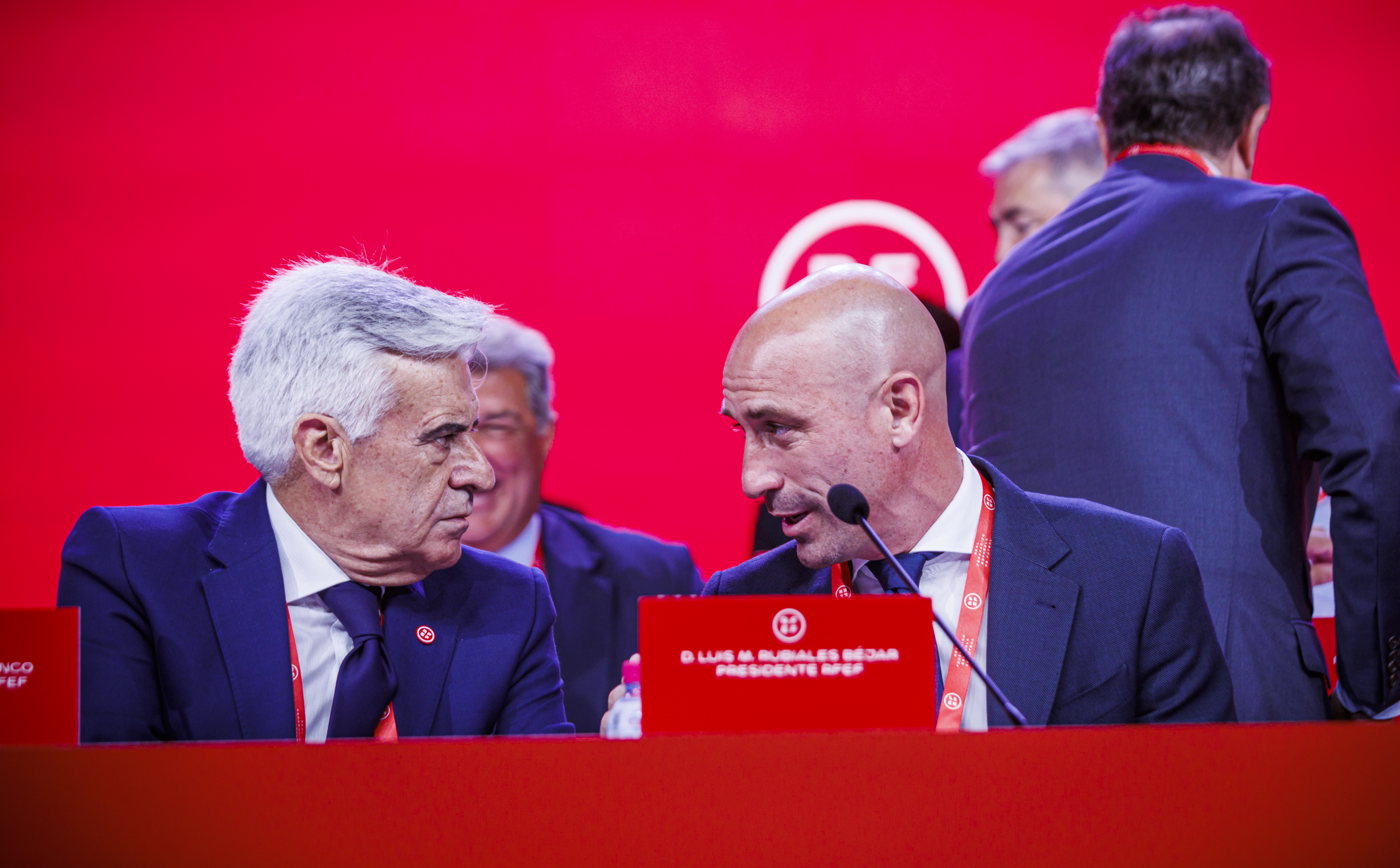 Luis Rubiales y Pedro Rocha