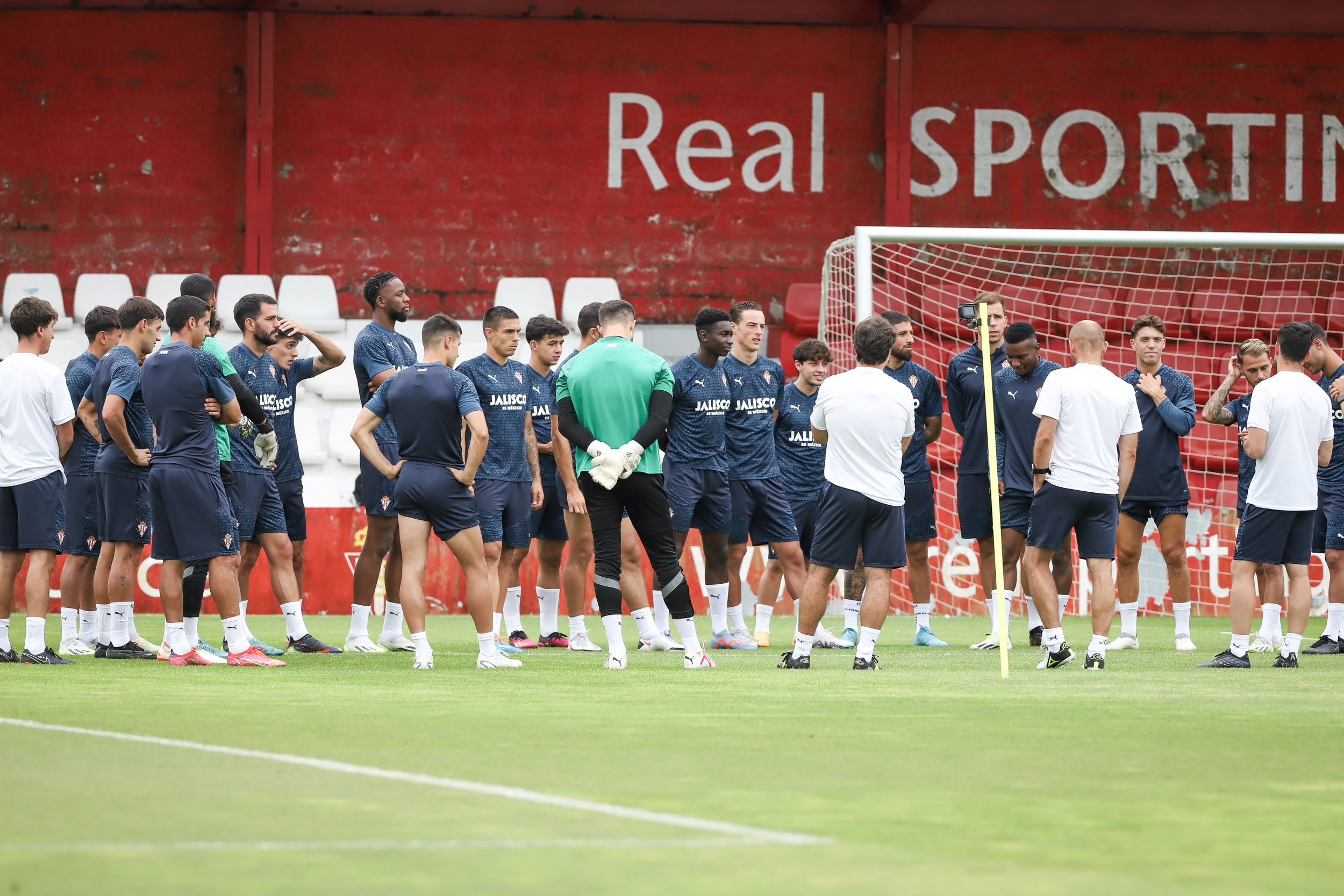 Entrenamiento del Real Sporting