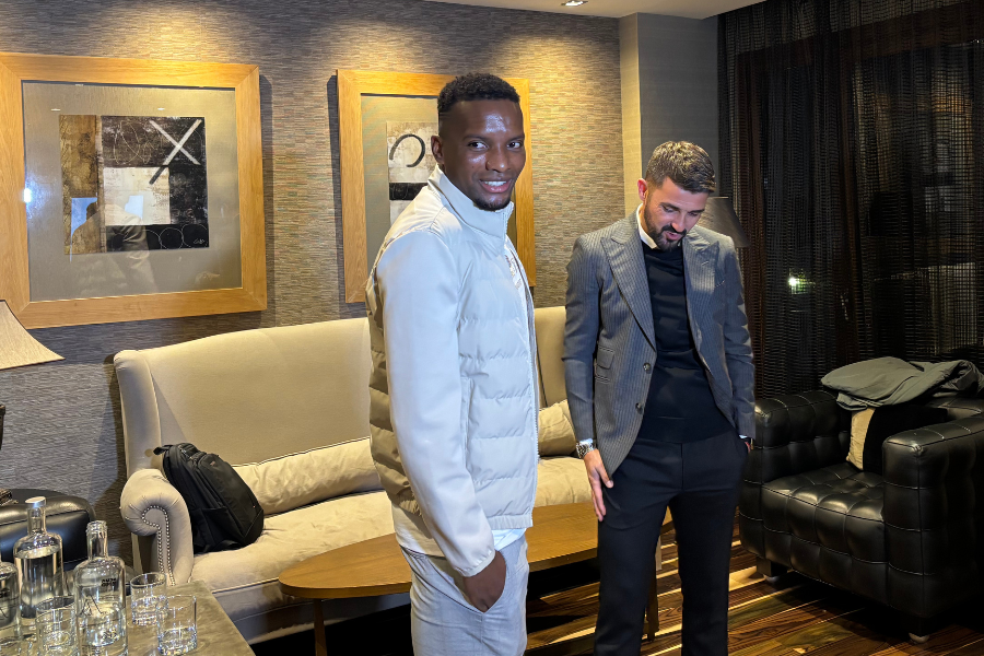 David Villa y Juan Otero