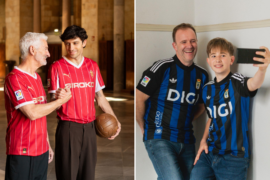 Sporting y Oviedo camisetas