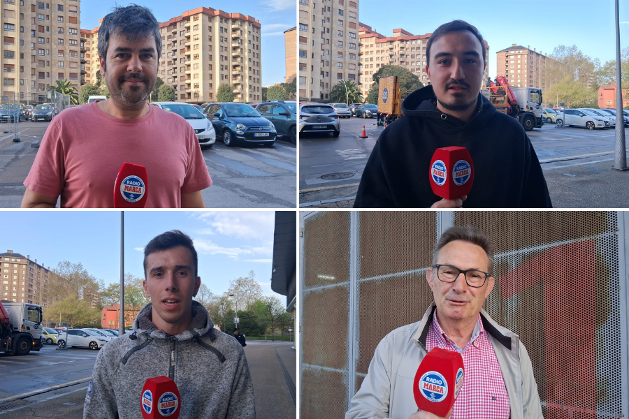 La afición rojiblanca en los aledaños de El Molinón