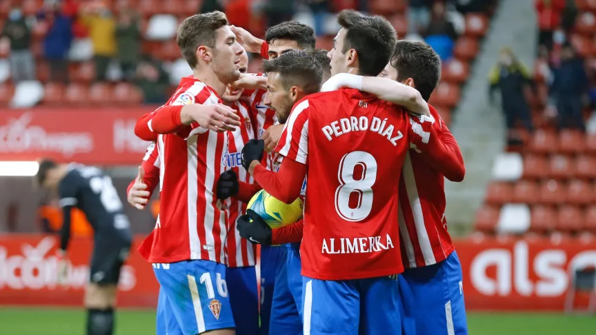 Celebracion gol Sporting Fuenlabrada