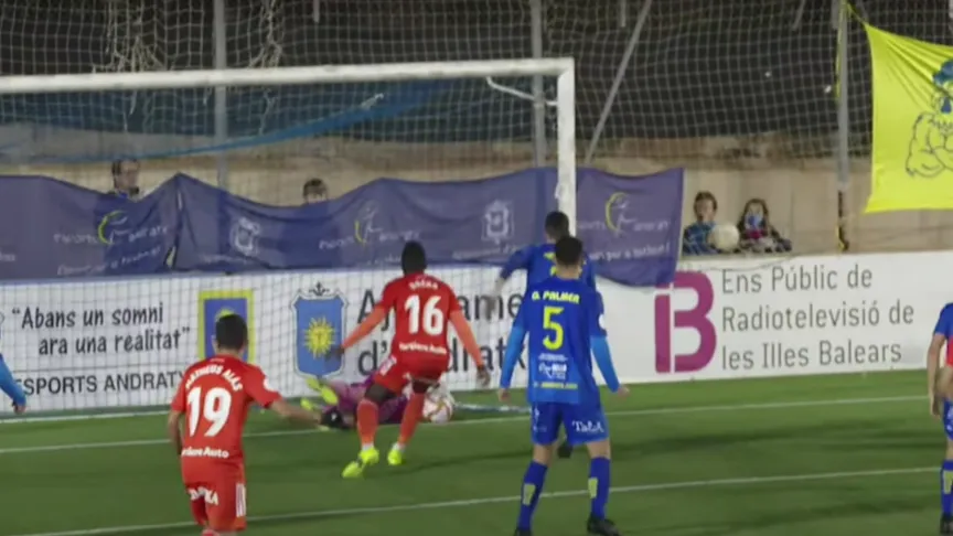 Arribas no gol Andratx