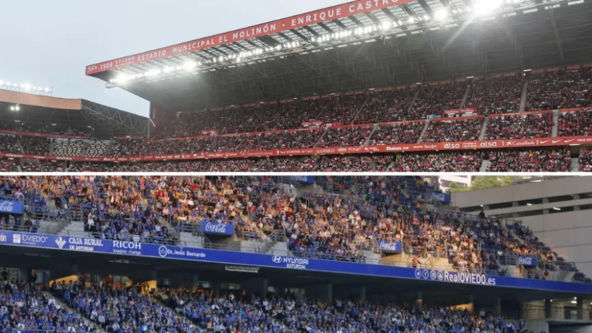 El Molinón y el Tartiere