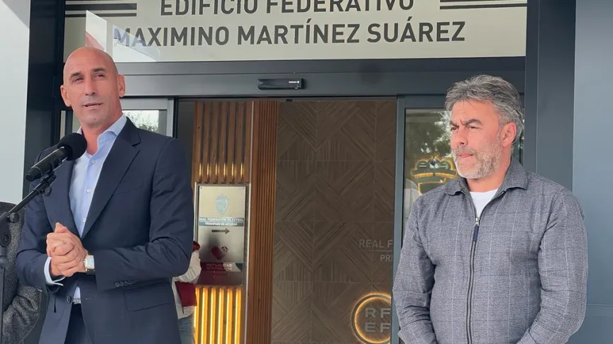 Luis Rubiales y José Ramón Tuero