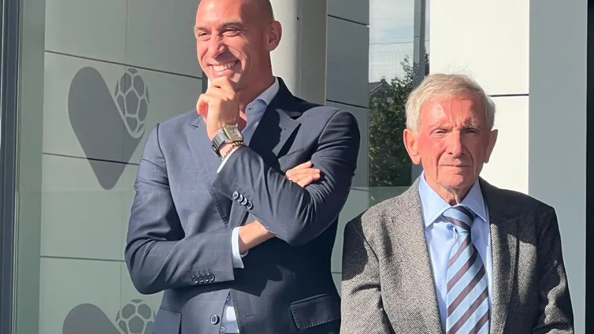 Luis Rubiales y Maximino Martínez