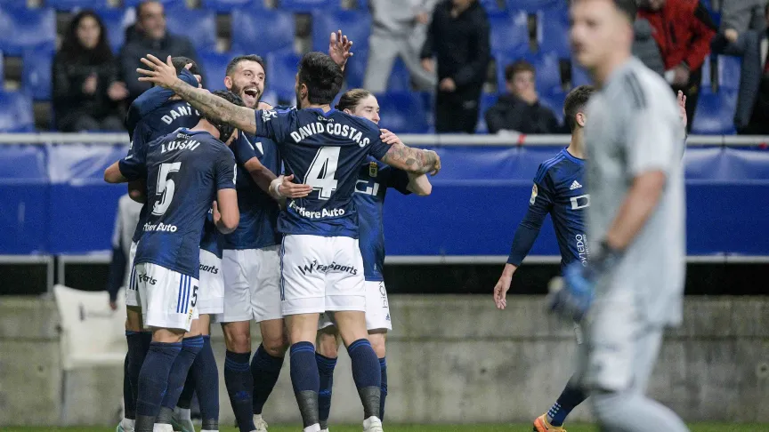 Celebración Gol Oviedo
