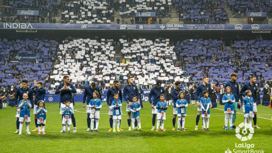 Los futbolistas del Real Oviedo