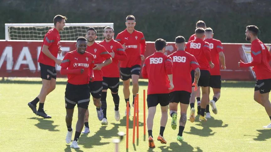 Entrenamiento del Sporting