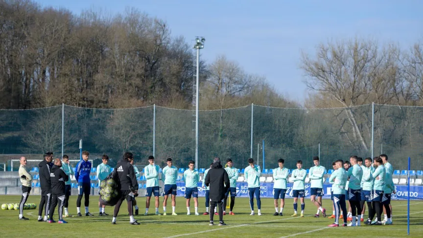Entrenamiento del Real Oviedo