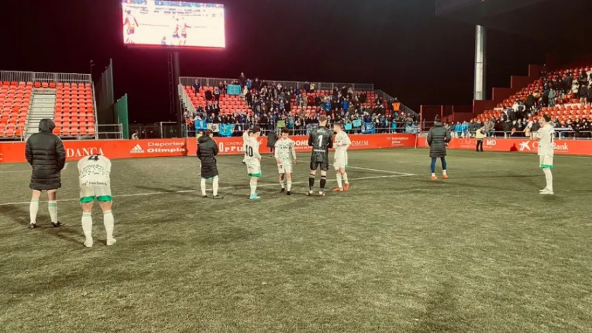 Jugadores del Real Oviedo en Anduva