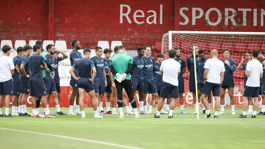 Entrenamiento del Real Sporting