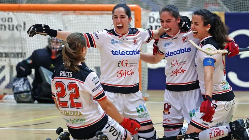 El Telecable celebrando el triunfo