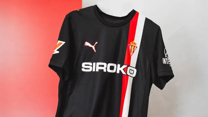 Segunda camiseta Real Sporting